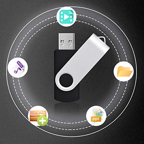 16Gb Flash Drive 10 Pack Usb Flash Drive 16 Gb Kexin Thumb Drive Memory Stick Zip Drive Usb 2.0, 5 Colors (Black, Blue, Green, W