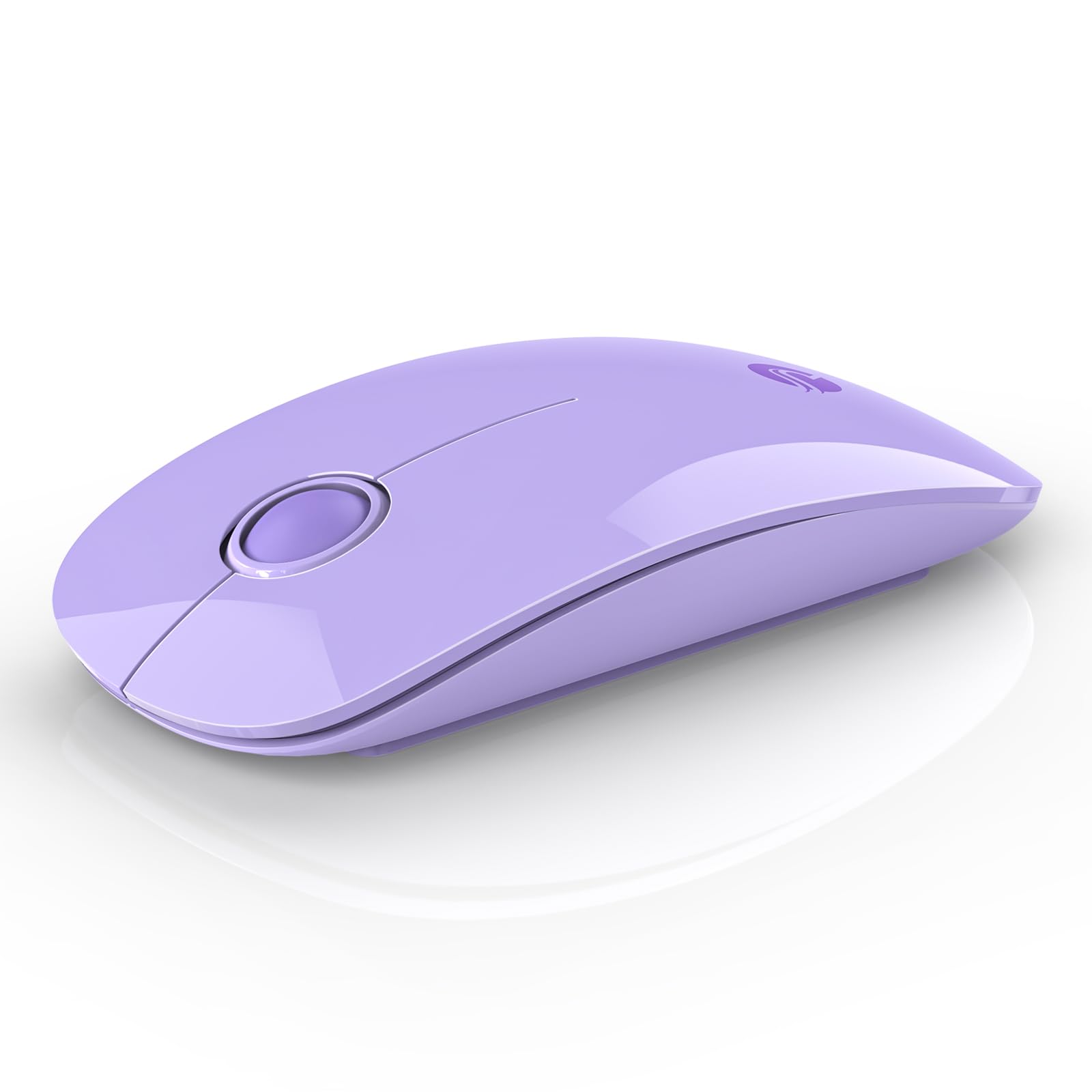 Rapique Wireless Bluetooth Mouse, Purple, 1600 Dpi, Long Battery Life, Dual Connectivity, Quiet Click, High Precision Optical Tr