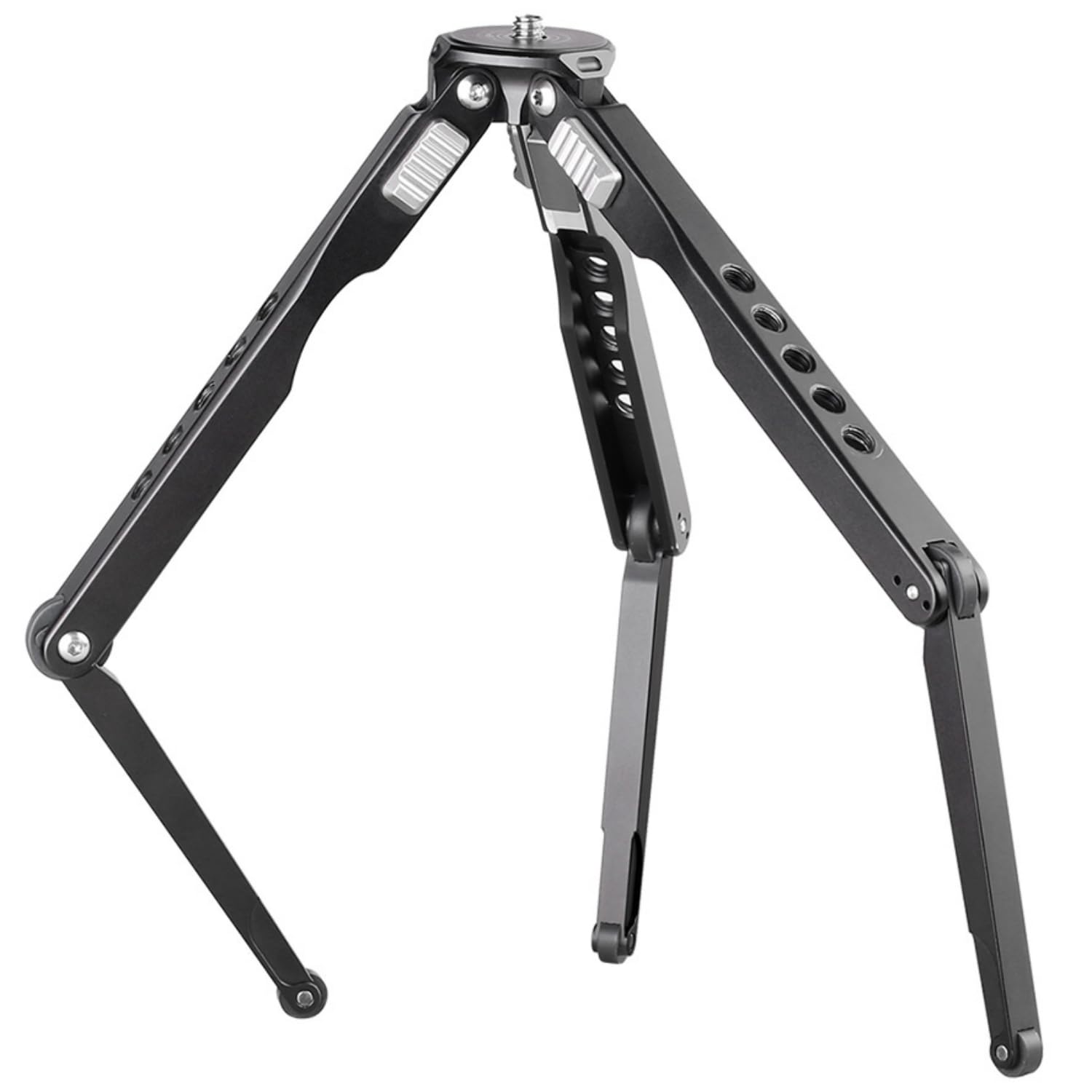 Leofoto Mt 03 Tabletop Tripod, Aluminum Mini Tripod, 2 Leg Sections, Foldable Leg, Portable And Compact, 1/4'' Mounting Stud And