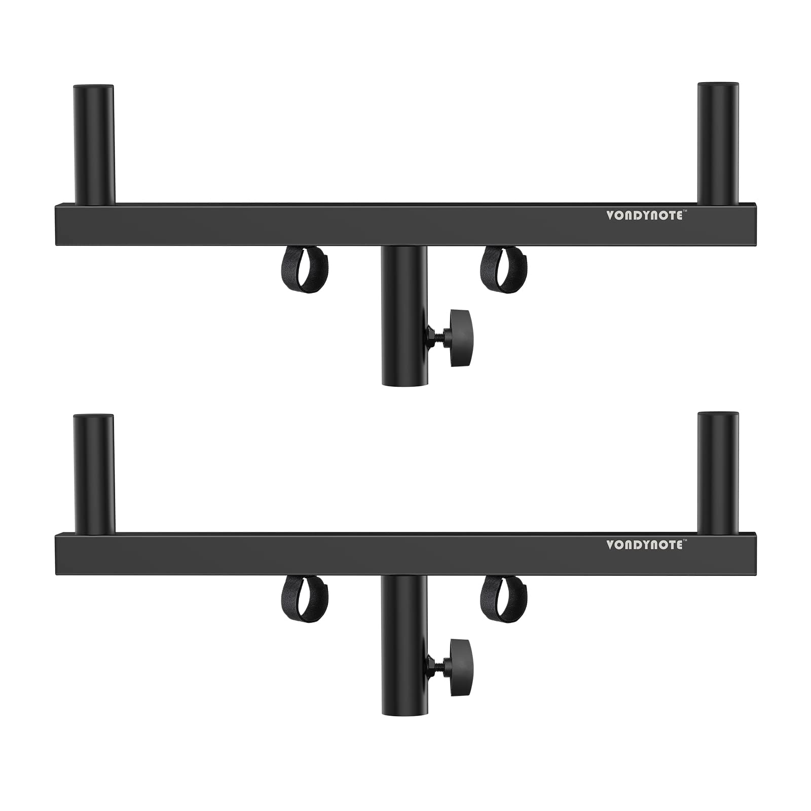 Vondynote Dual Speaker Pole Mount Speaker Mounting Fork Bracket Bar Speaker Pole Adapter, Set Of 2