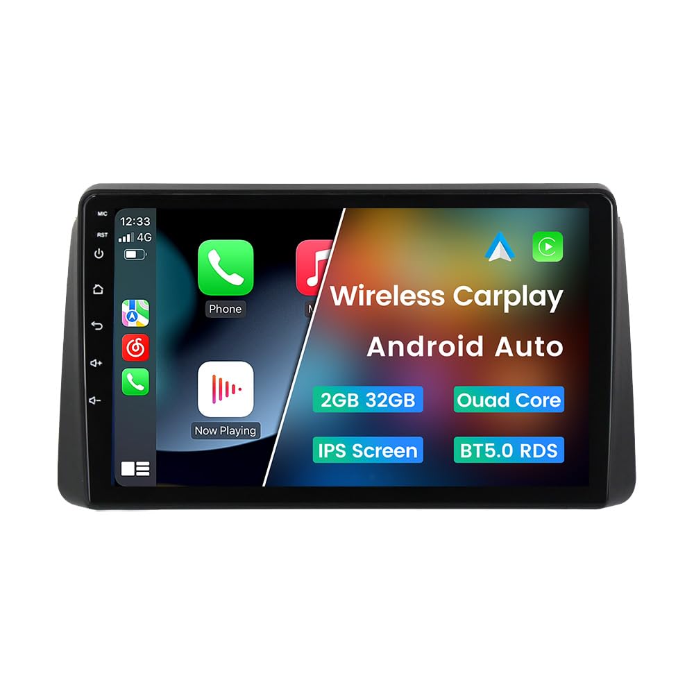 Android 12 Car Radio Stereo For Dodge Grand Caravan 2011 2020 For Chrysler Grand Voyager 2011 2015, Biorunn 9'' 4 Core Wireless