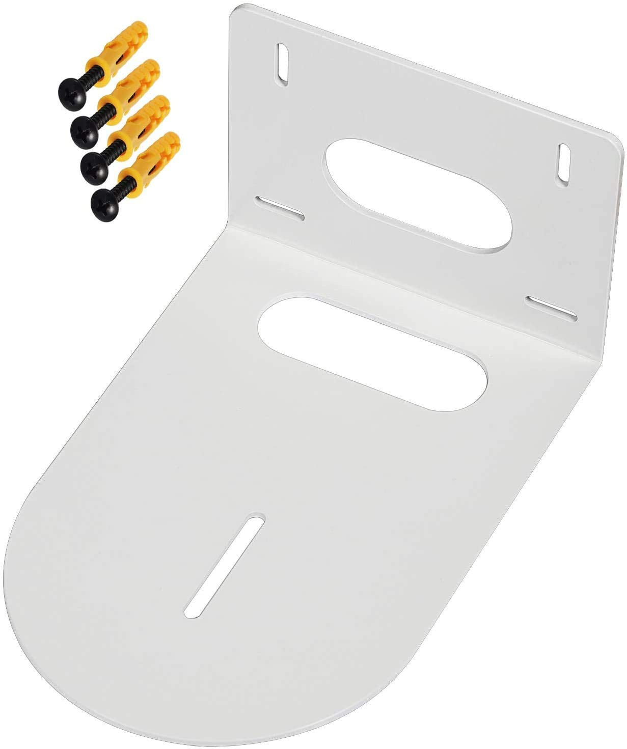 Vanroug Camera Mounting Bracket Compatible With For Huddlecam, Various Ptz Cameras, Small Universal Wall Mount Bracket White Col