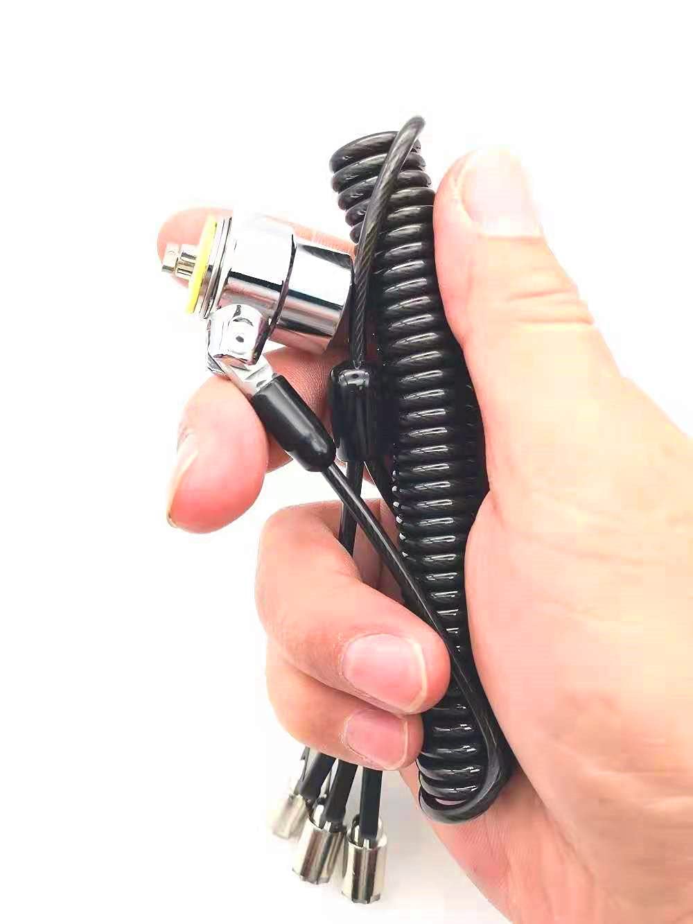 Loradar Keyed Alike 5Pack Security Hardware Cable Lock Kit,Retractable Cable Lock Portable Keyed Laptop Lock 5Keys 6.2Ft For Mon