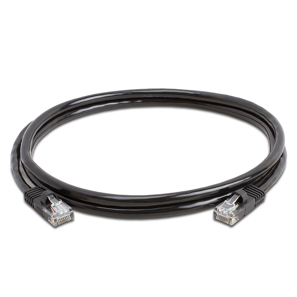 Cmple Cat5E Network Ethernet Cable   Computer Lan Cable 1Gbps   350 Mhz, Gold Plated Rj45 Connectors   5 Feet Black