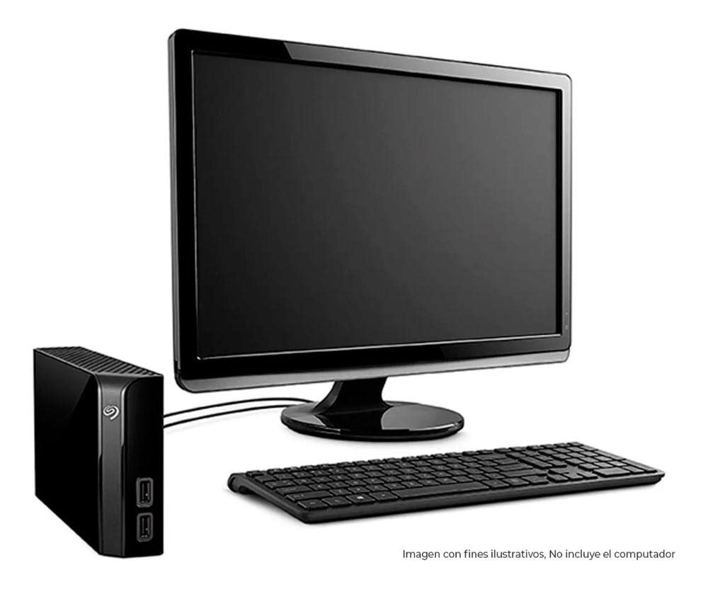 Seagate Stel6000100 Backup Plus Hub 6Tb External Hard Drive Desktop Hdd     Usb 3.0, 2 Usb Ports, For Computer Desktop Workstati