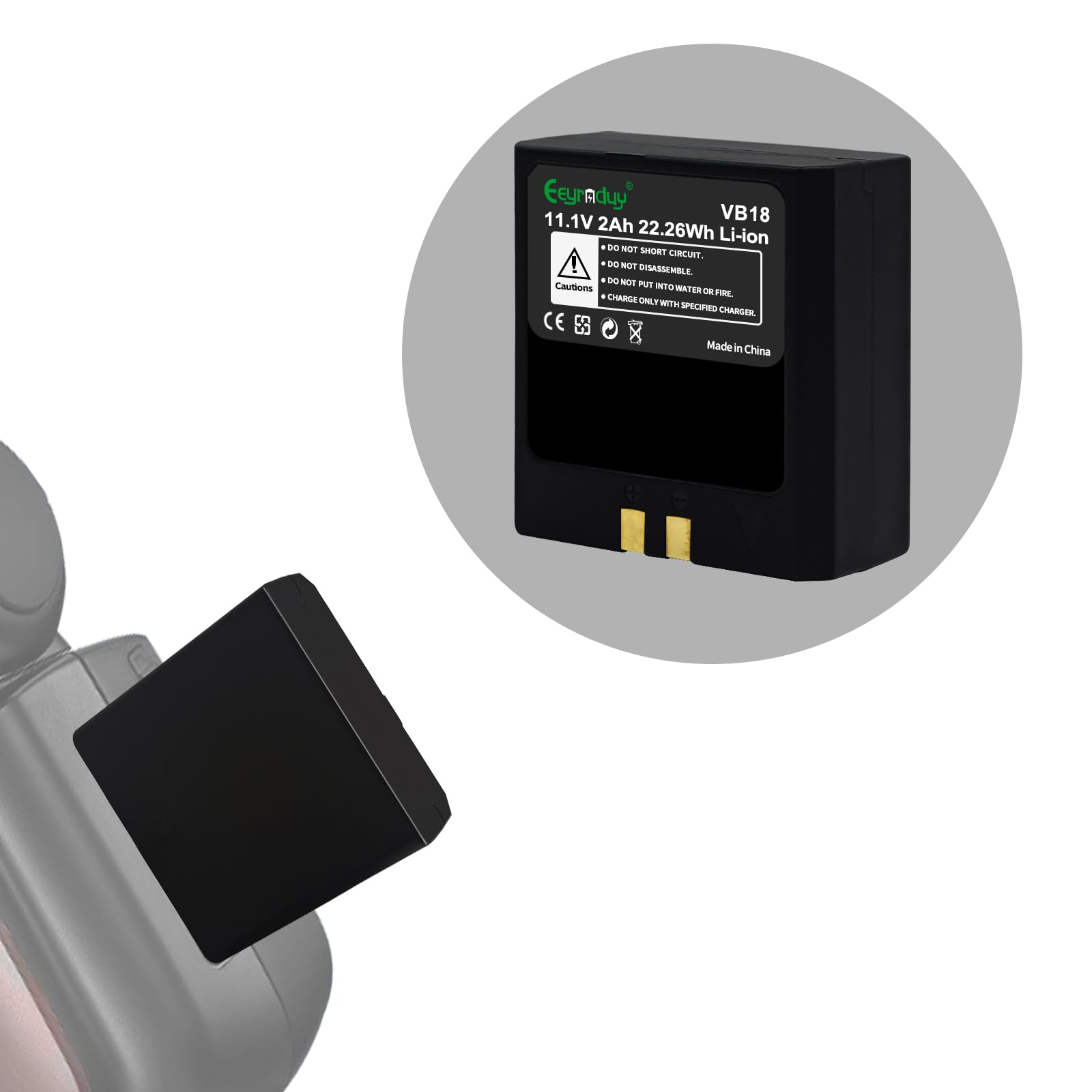 Eeyrnduy Vb18 Rechargeable Lithium Battery For Godox V850 V850Ii V860 V860C V860Ii V860Ii C V860N V860Ii N V860Ii F V860Ii O V86