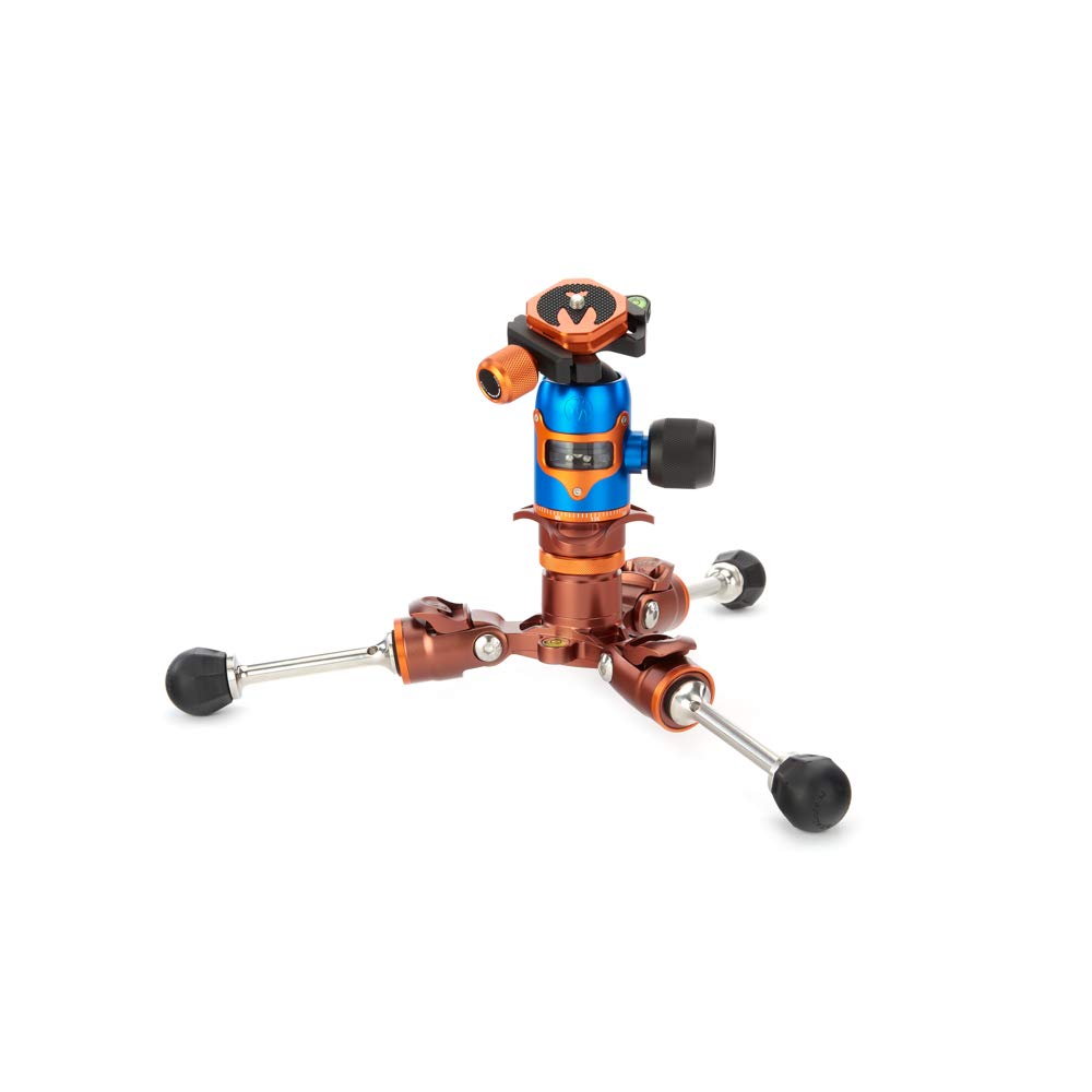 3 Legged Thing Legends Bucky Kit Carbon Fiber Tripod   Travel Friendly, Adjustable Camera Tripod With 3 Detachable Legs & Multiple Mounting Points   Earth Bronze (Buckykit)