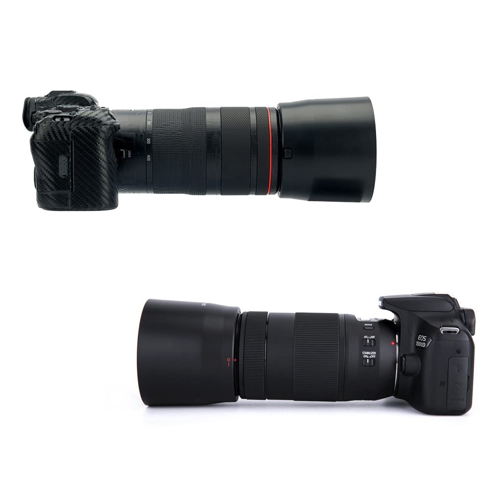 Jjc Et 74B Bayonet Dedicated Lens Hood Shade For Canon Rf 100 400Mm F/5.6 8 Is Usm And Canon Ef 70 300Mm F/4 5.6 Is Ii Usm Lens,