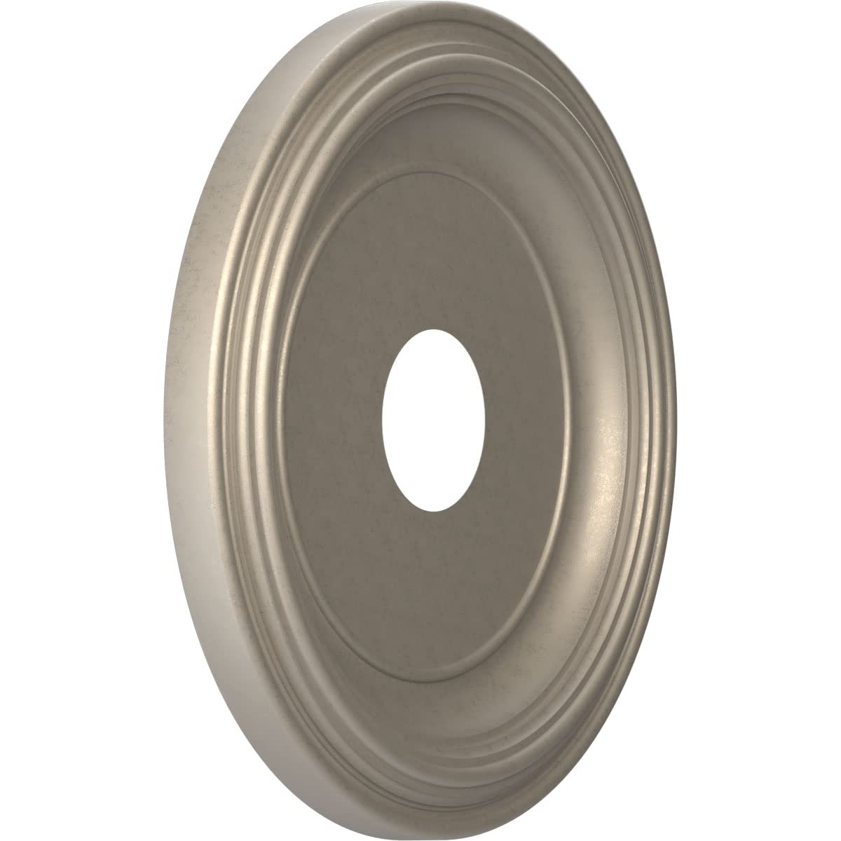 Ekena Millwork 16''Od X 3 1/2''Id X 1 3/8''P Traditional Thermoformed Pvc Ceiling Medallion (Fits Canopies Up To 9 1/2''), Metal