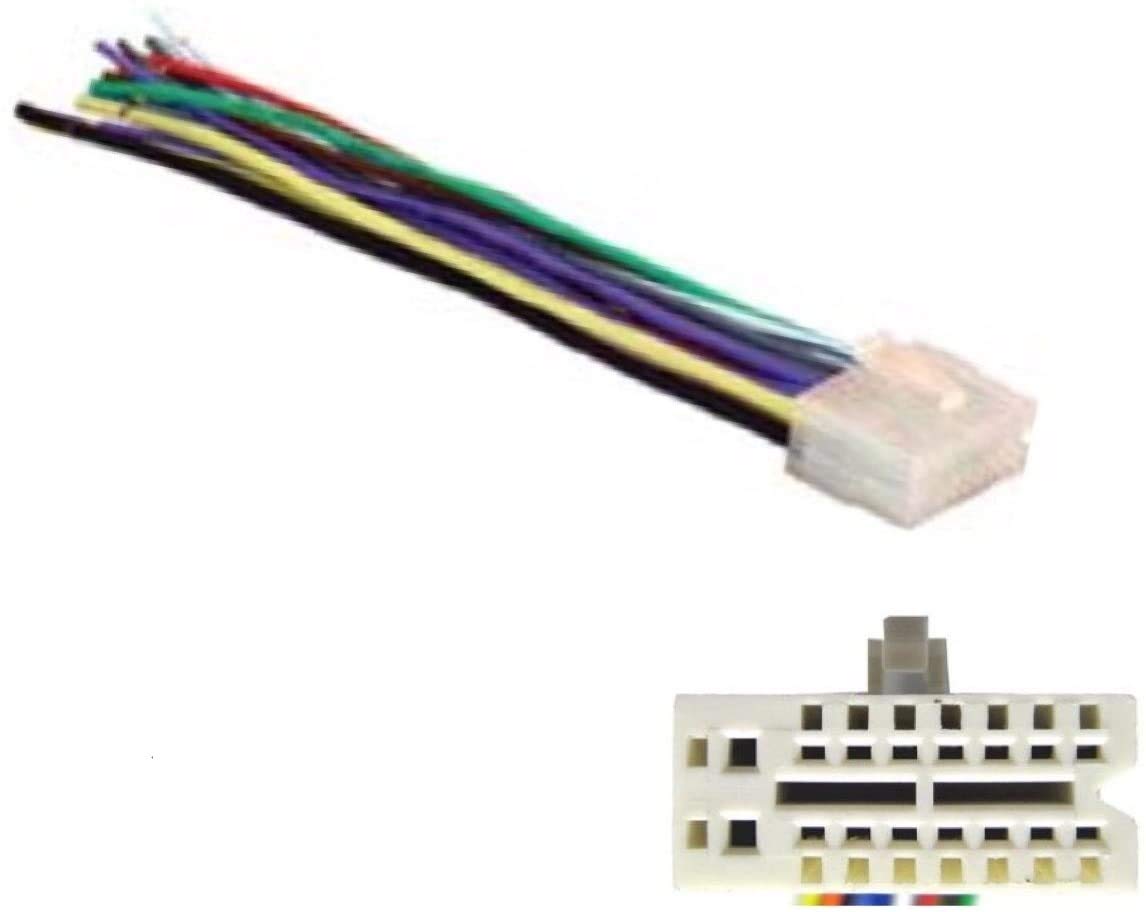 Asc Audio Car Stereo Radio Wire Harness Plug For Select Clarion 16 Pin Radios  Xdz616,Cz100,Z101,Cz200,Cz201, Cz300,Cz301,Cz401,Cz500,Cz501 + More