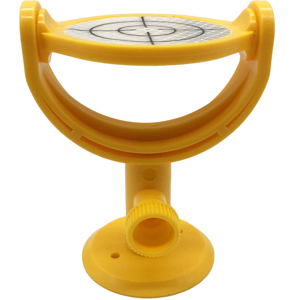 Geoleni Mini Prism Surveying, Surveying Prism Reflective Target Sheet With Holder Mp103 With Printed Crosshair