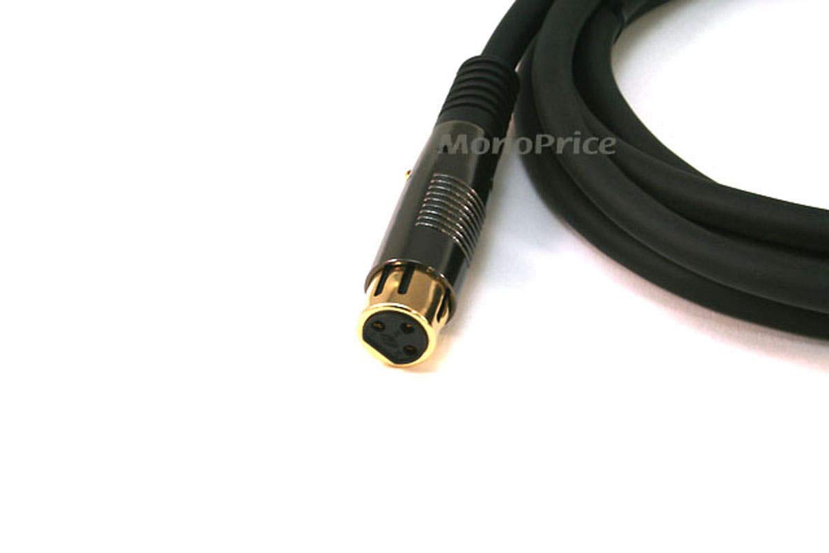Monoprice Xlr Female To 1/4 Inch Trs Male Cable   25 Feet   Black, 16Awg, Gold Plated   Premier Series