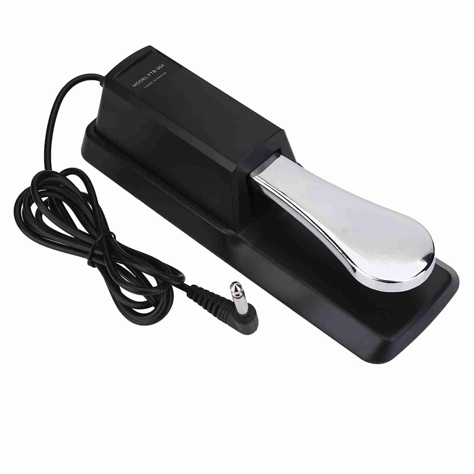 Kooingtech Sustain Pedal, 1/ 4In Jack Digital Piano Foot Pedal Mat For Electronic Organ, Electric Piano, Synthesizer, Midi Keybo