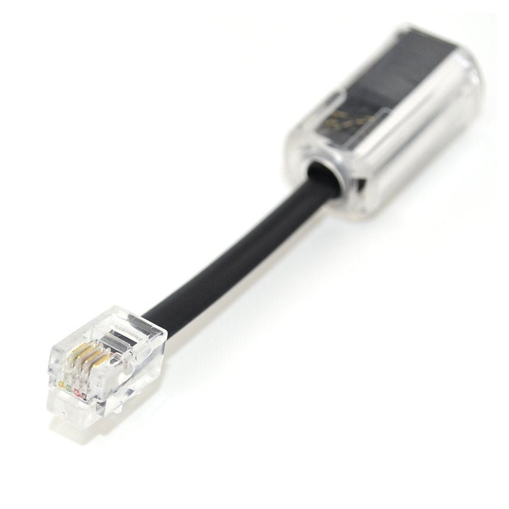 Yushvn Telephone Cord Detangler 2Pcs Extended Rotatable Twist Stop Rj11 4P4C Phone Cord Untangler Landline Cable Telephone Acces