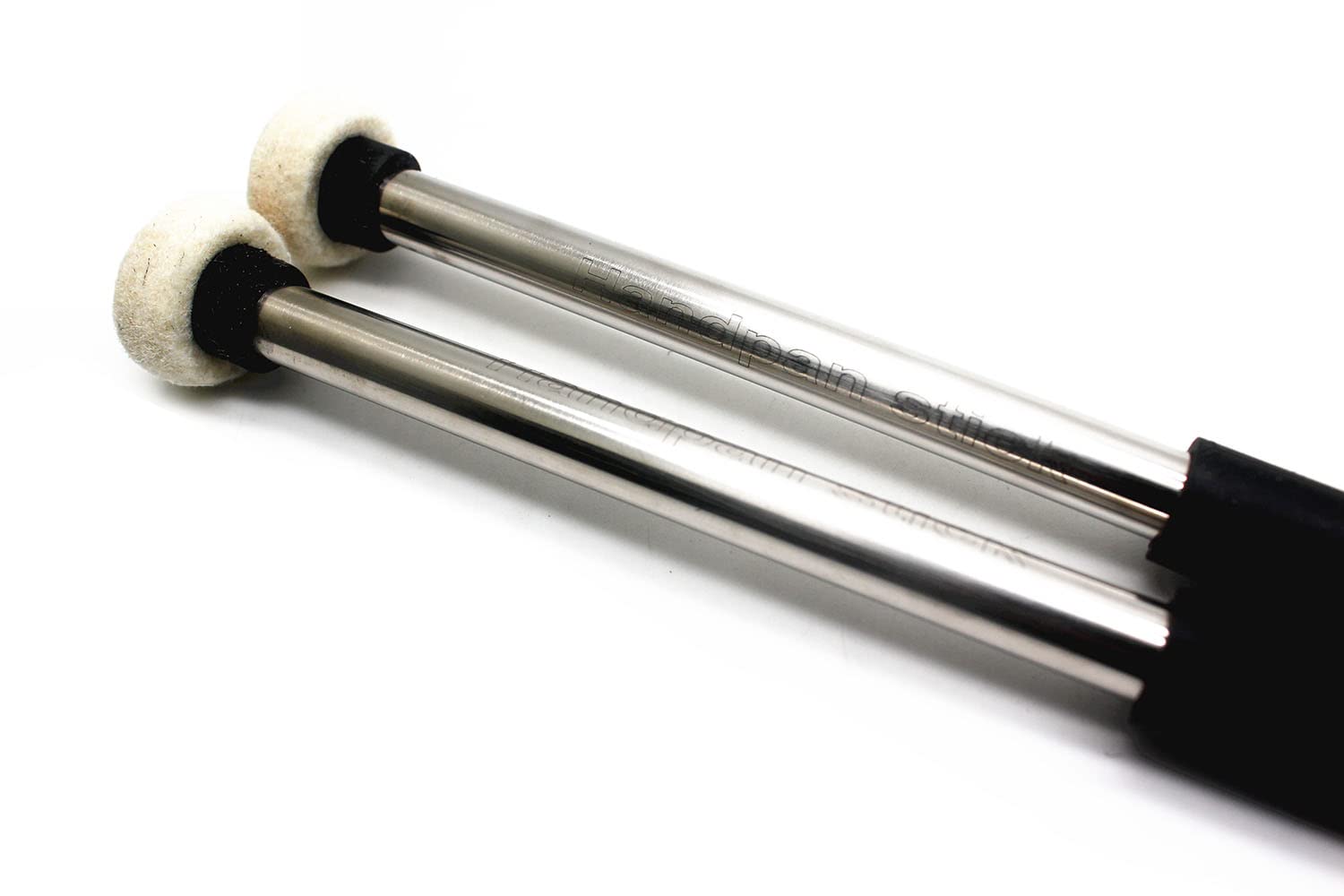 Tuoren 1 Pair Tongue Drum Mallets With Bracket Handpan Drum Sticks Rubber Mallet Percussion Instrument Accessory (Type B)