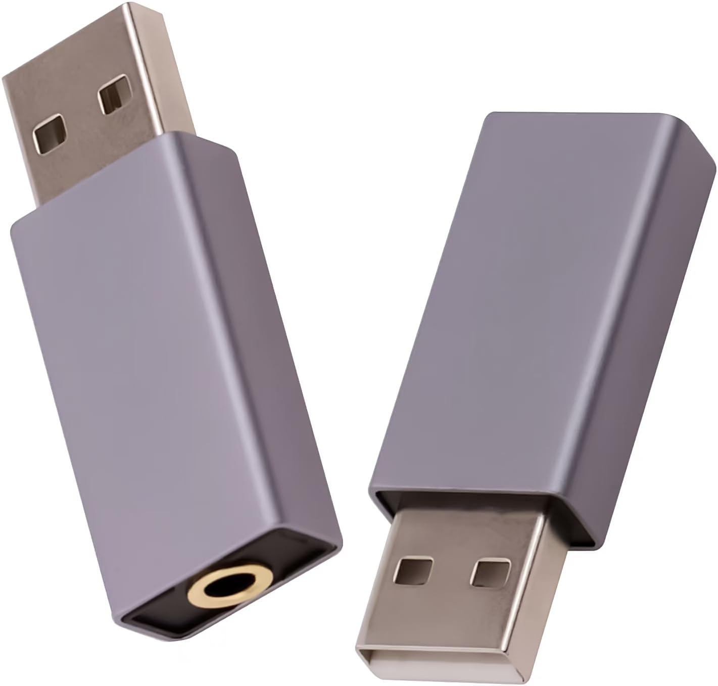 2 Pack Usb To 3.5Mm Jack Audio Adapter, Usb To Audio Aux Adapter External Stereo Sound Card, Usb To 3.5Mm Trrs Female Headset For Ps4/Ps5/Headphone/Mac/Linux/Laptop/Desktops/Docking Station