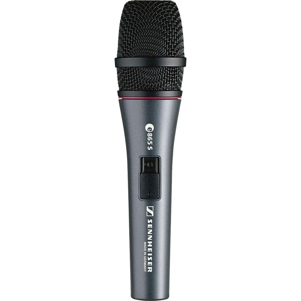 Sennheiser e865 S Lead Vocal Condenser Microphone with Switch,Charcoal