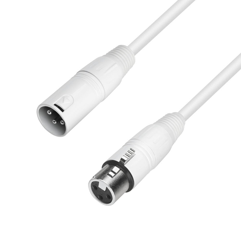 Ah Cables K4Mmf1500 Snow Microphone Cable 15 M (Rean Connector: Xlr Male To Xlr Female) White
