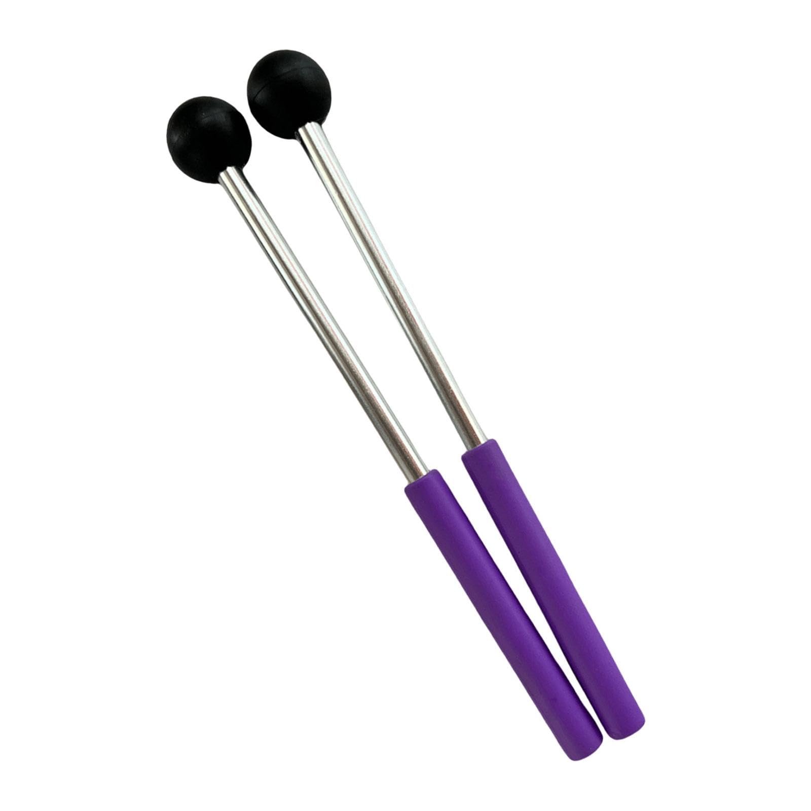 SECRET DESIRE 2Pcs Percussion Drumsticks 8.6 Aluminum Rod for Yoga Glockenspiel Xylophone violet
