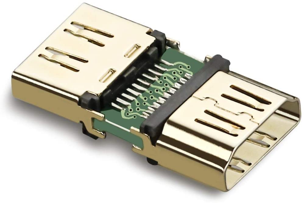 Victek 10 Pack Hdmi Keystone Female To Female Coupler Snap In For Wall Plate   White, Hd 9523