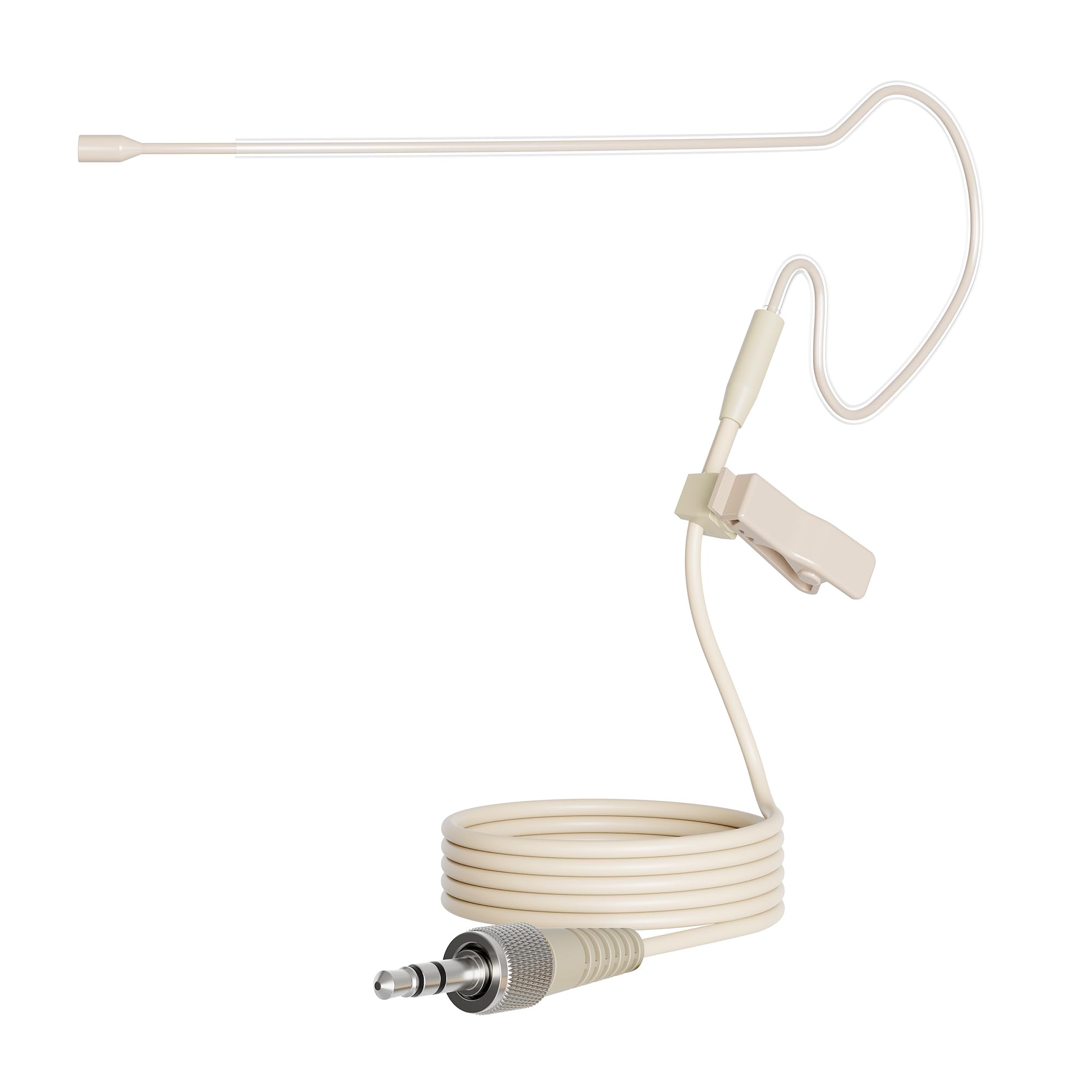 J K Low Profile Light-Weight Headset Headworn Earhook Microphone MIC-J S90 Compatible with Sennheiser Wireless System
