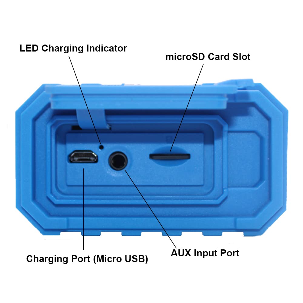 La Carte (Without Music Sd Card) | Icalmpet Ruff 'N Ready Portable Bluetooth Speaker | New