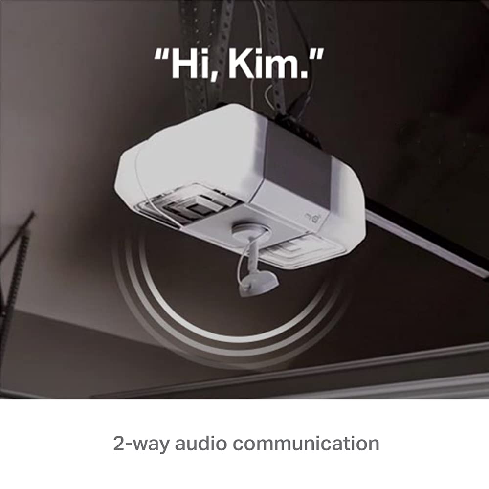 Myq Smart Garage Security Camera � 1080P Hd Video, Night Vision, Motion Detection, Magnetic, Wi Fi, Two Way Audio, Smartphone Control