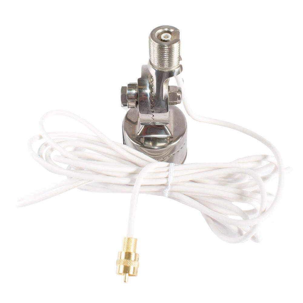 Shakespeare Antenna Mount QC Rail SS W/Cable