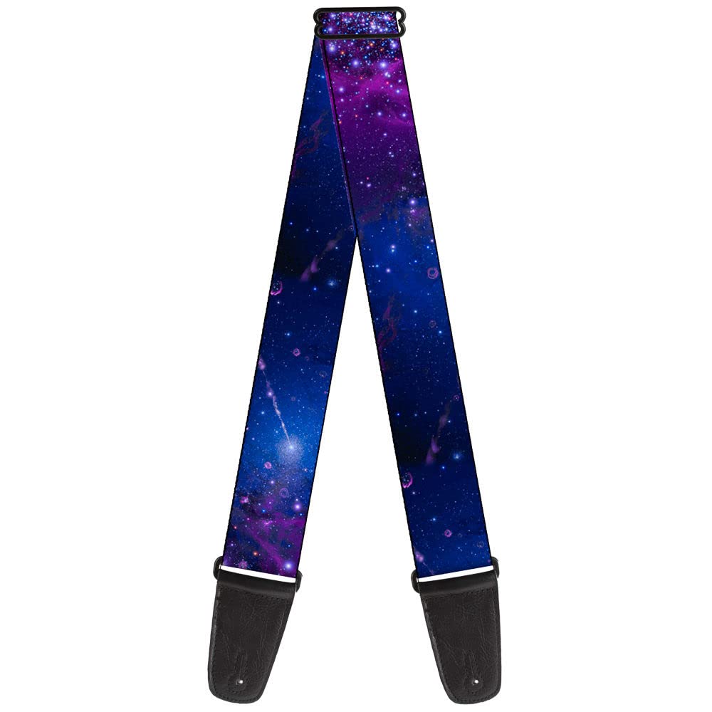 BuckleDown Guitar Strap Galaxy Blues Purples 2 Inches Wide