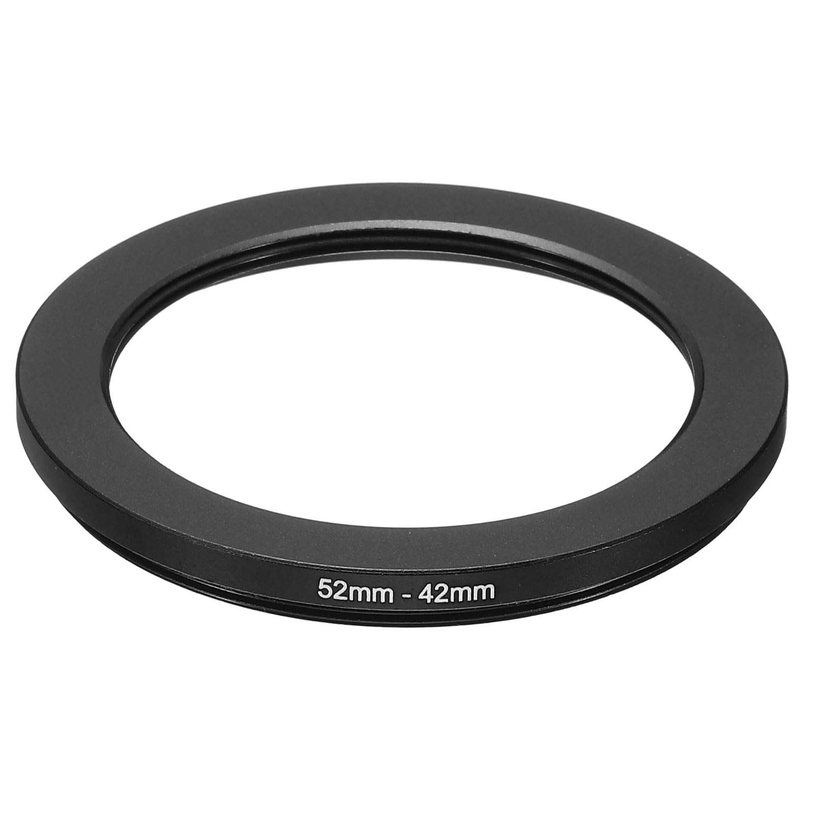Patikil 52Mm 42Mm Metal Step Down Ring, Camera Lens Filter Adapter Ring Aluminum Filter Adapter Ring For Camera Lenses Hood, Bla