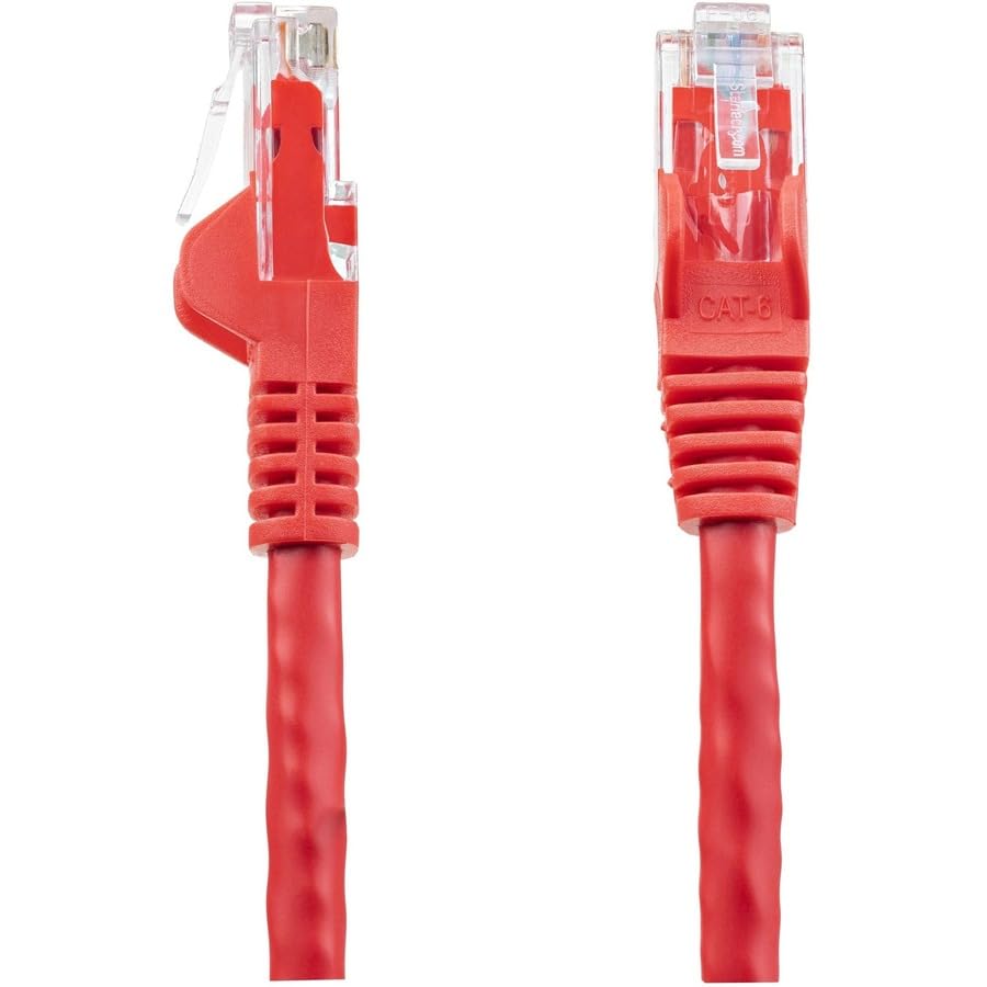 StarTech.com 6in CAT6 Ethernet Cable   Black CAT 6 Gigabit Ethernet Wire  650MHz 100W PoE RJ45 UTP Category 6 Network/Patch Cord Snagless w/Strain Relief Fluke Tested UL/TIA Certified (N6PATCH6INBK)