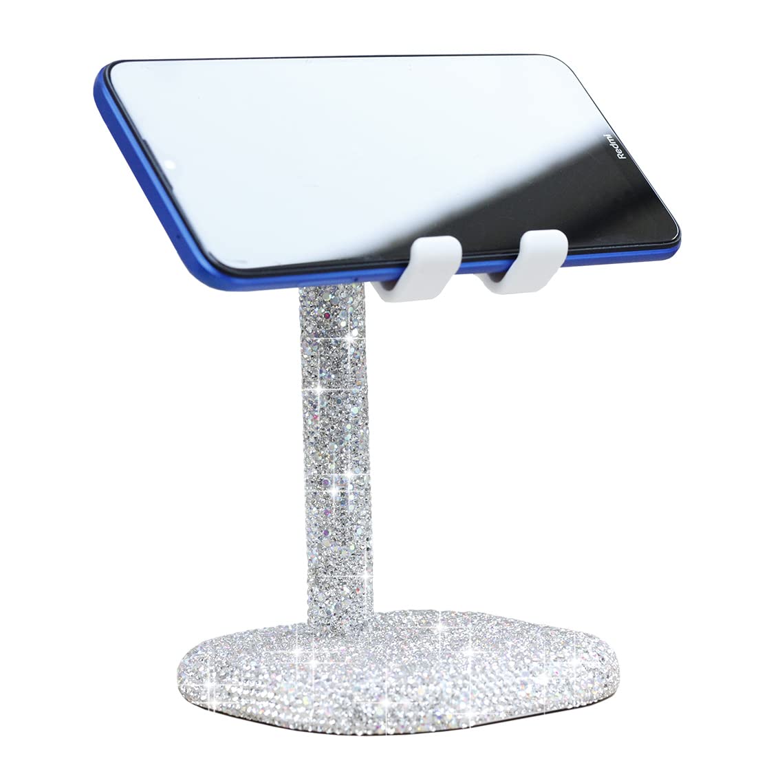 Carchile Bling Rhinestone Crystal Phone Stand, Adjustable Cell Phone Stand, Phone Holder For Desk, Desktop Holder, Cradle Compat