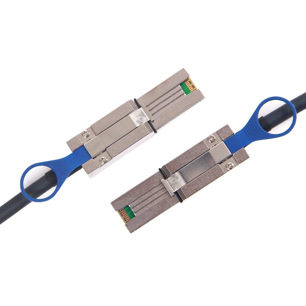 Sff 8088 To Sff 8088 External Mini Sas Hd Cable, 3G/6Gbps Sas2.0 26Pin Hybrid Cable Attached Scsi For Raid Systems, Das, Externa
