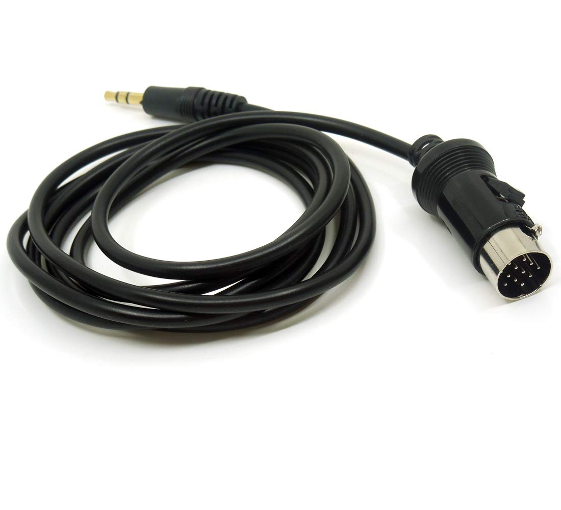 colorparts2016 Car Stereo Connector Radio CD Changer Port to 3.5mm Male Aux Cable Compatible with Kenwood Head Unit 13 Pin Inter