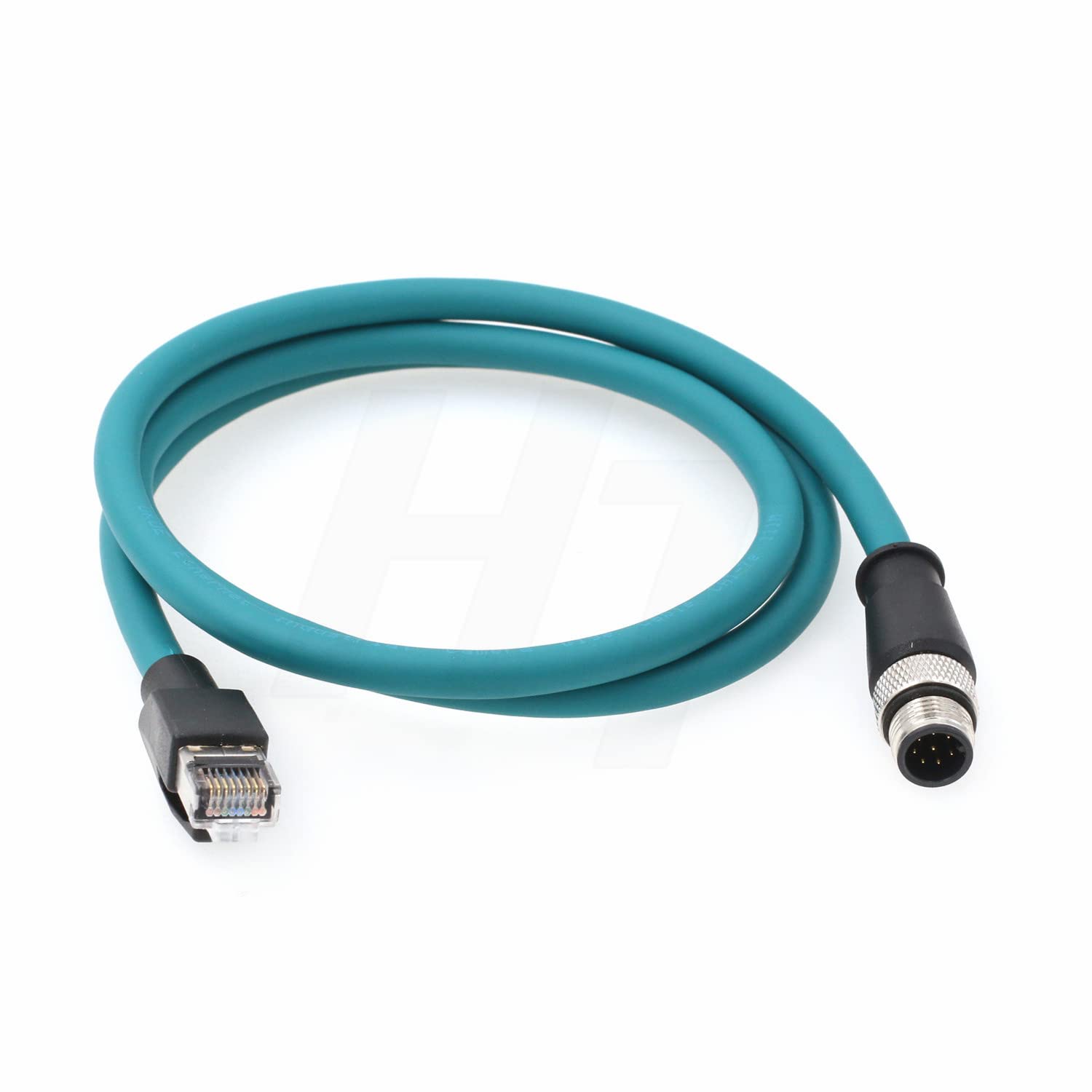 Hangton Ethernet Network Data Cable For Cognex In Sight Dmr Vision Sensor Omron, M12 8 Position A Code To Rj45 Cat 7E 15M