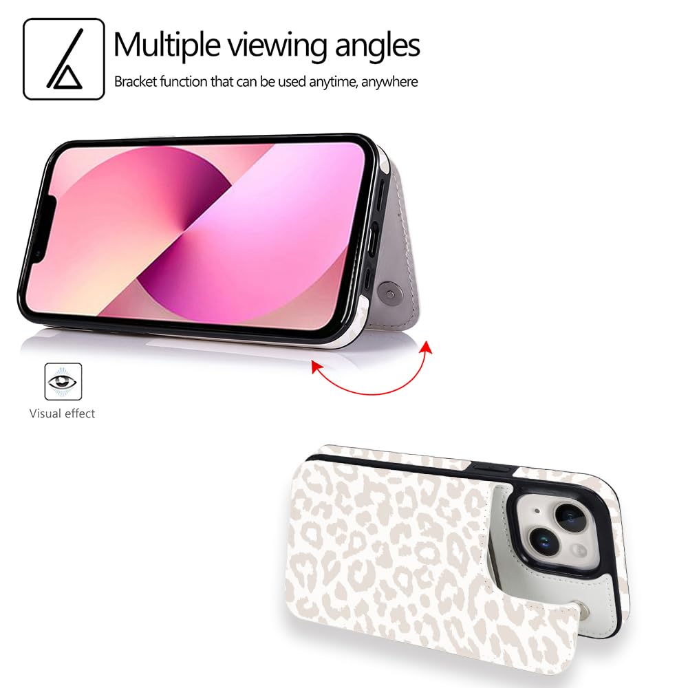 Ucolor Flip Leather Wallet Case Card Holder Compatible With Iphone 13 6.1 Iphone 14 6.1 Women And Girls With Card Holder Kicksta