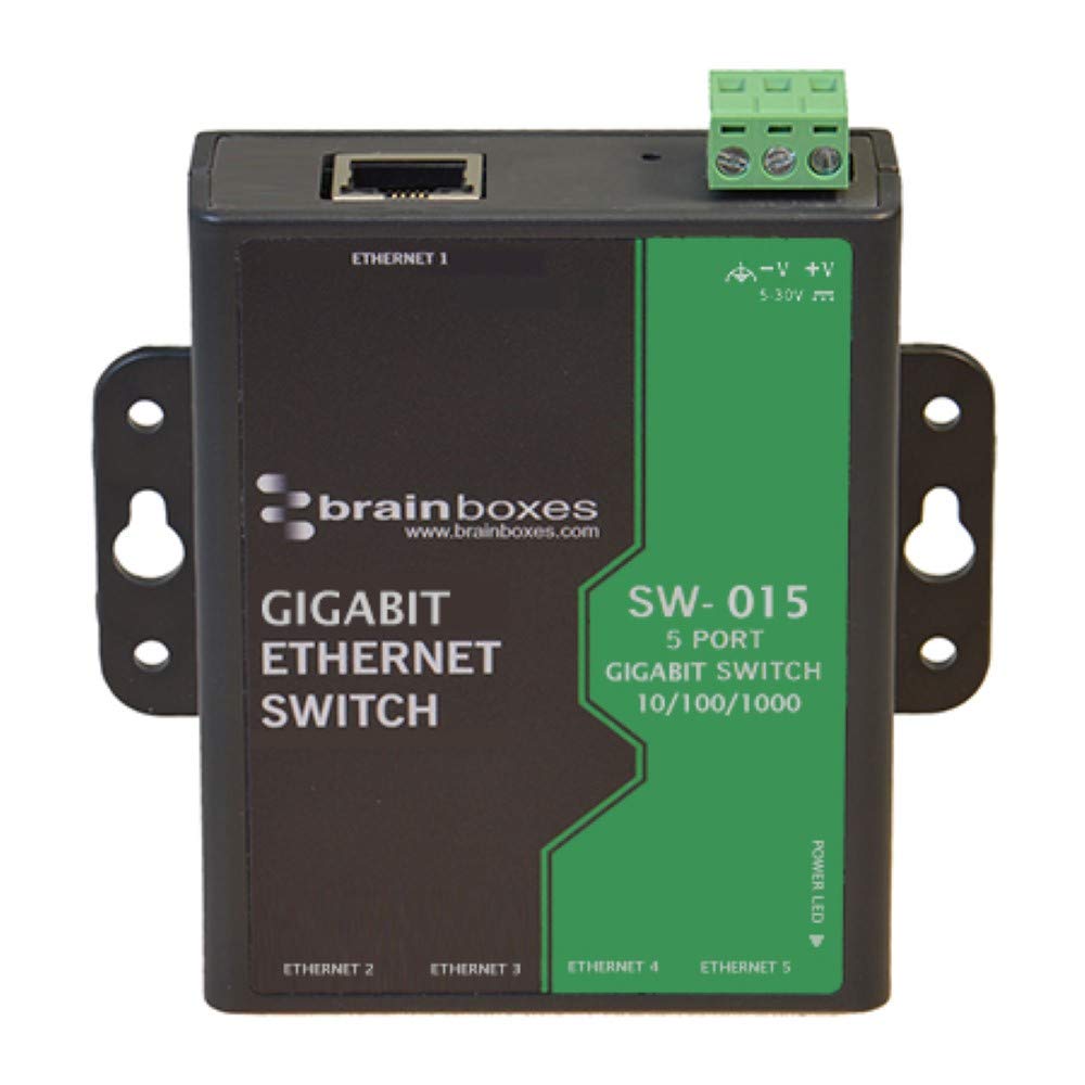 Brainboxes 5Port Gigabit Ethernet Switchtemperature (SW-015)