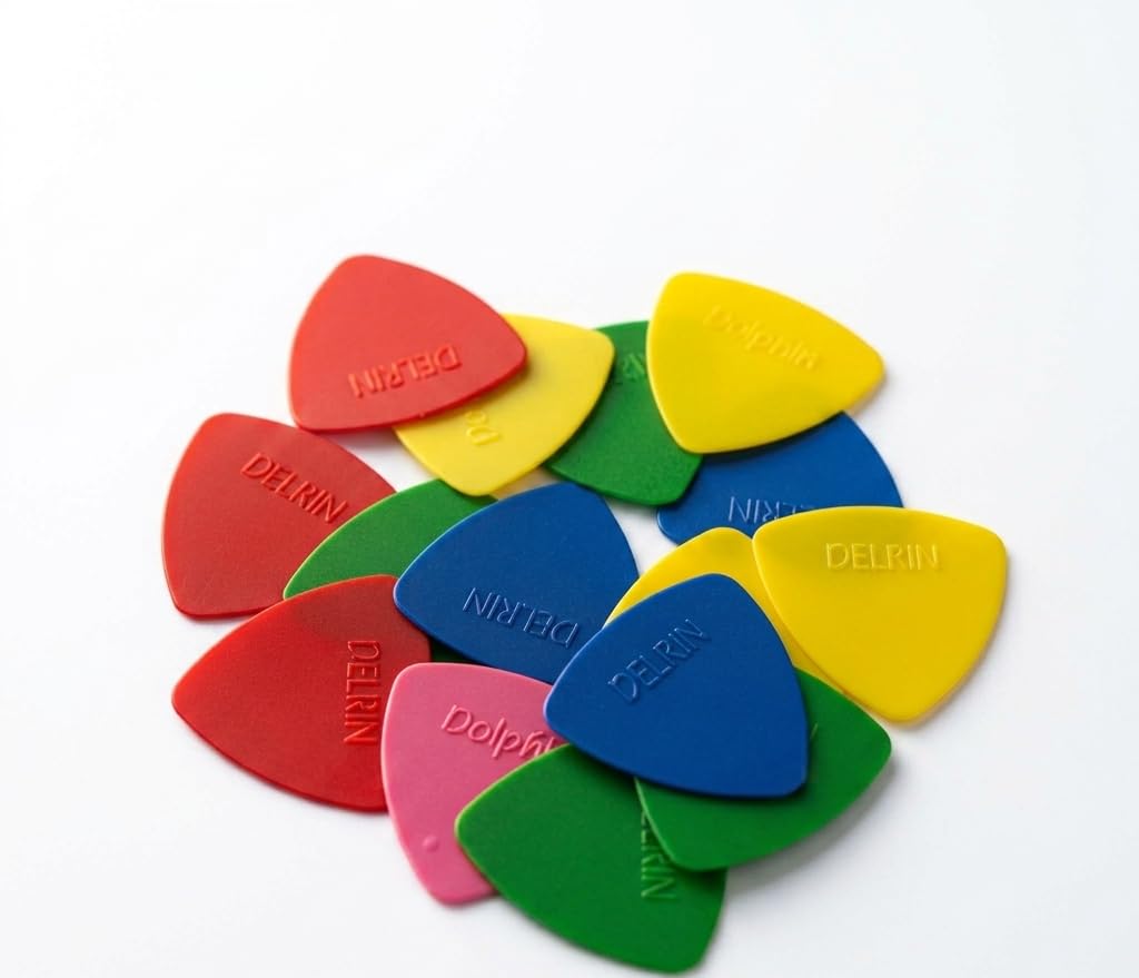Blue Panther 40 Pcs Delrin Guitar Picks For Guitar & Bass, Durable Guitar Picks
