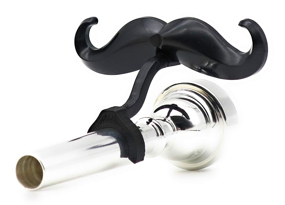 Brasstache   Clip On Mustache For Trumpet Mouthpiece