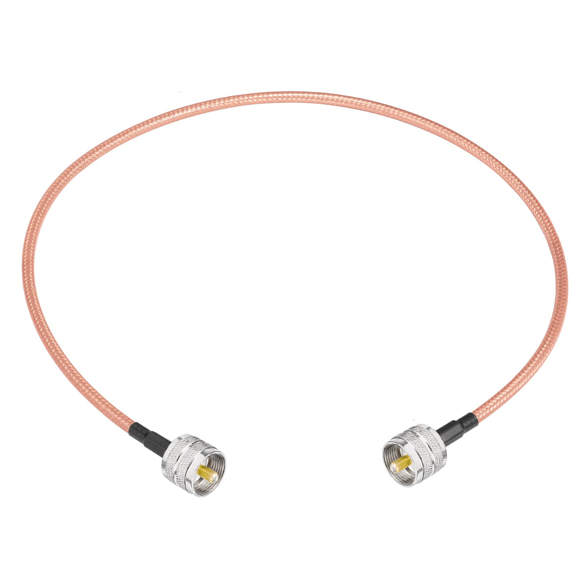SUPERBAT CB Coax Cable, PL-259 UHF Male to Male PL259 Jumper 2ft High Power Low Loss RG142 Coax Cable 50 Ohm for HAM & CB Radio Antenna Analyzer Dummy Load SWR Meter