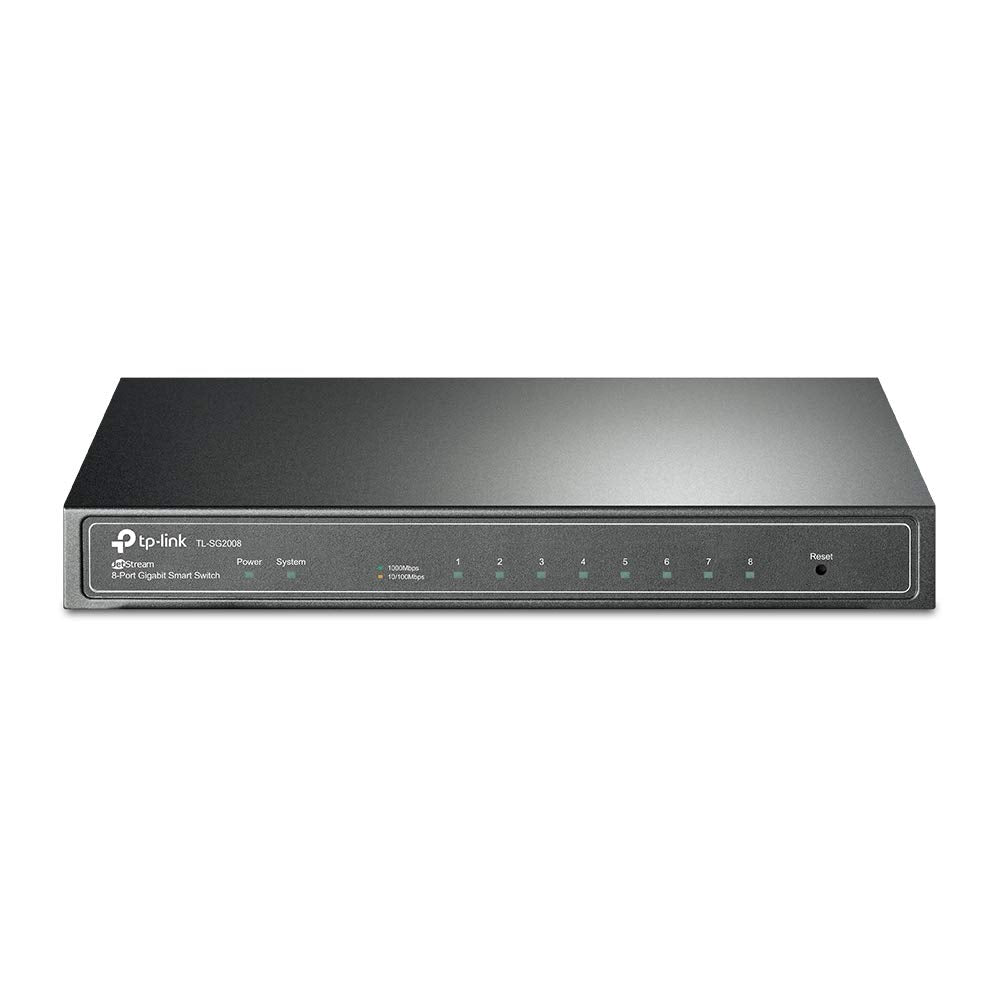 Tp Link Jetstream 8 Port Gigabit Smart Switch, L2/L3/L4 Qos And Igmp Snooping With Fanless Design, Centralized Management (Tl Sg