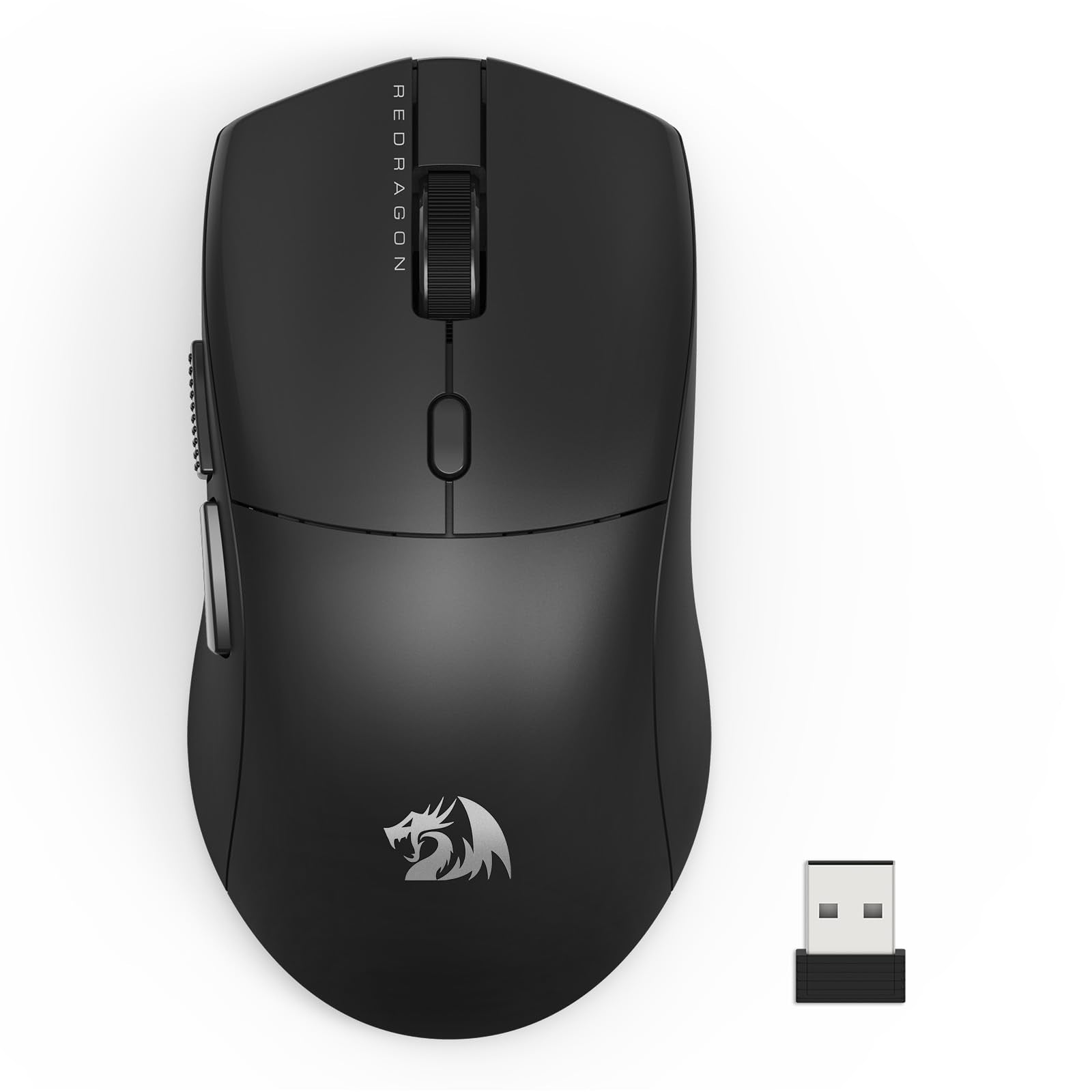Redragon Wireless Gaming Mouse, 3 Modes Lightweight Wireless Mouse, Full Programmable Buttons, 12000 Dpi Software Supports Diy K