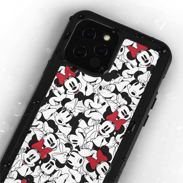 Skinit Waterproof Phone Case Compatible With Iphone 12 Pro Max   Officially Licensed Disney Minnie Mouse Color Pop Design