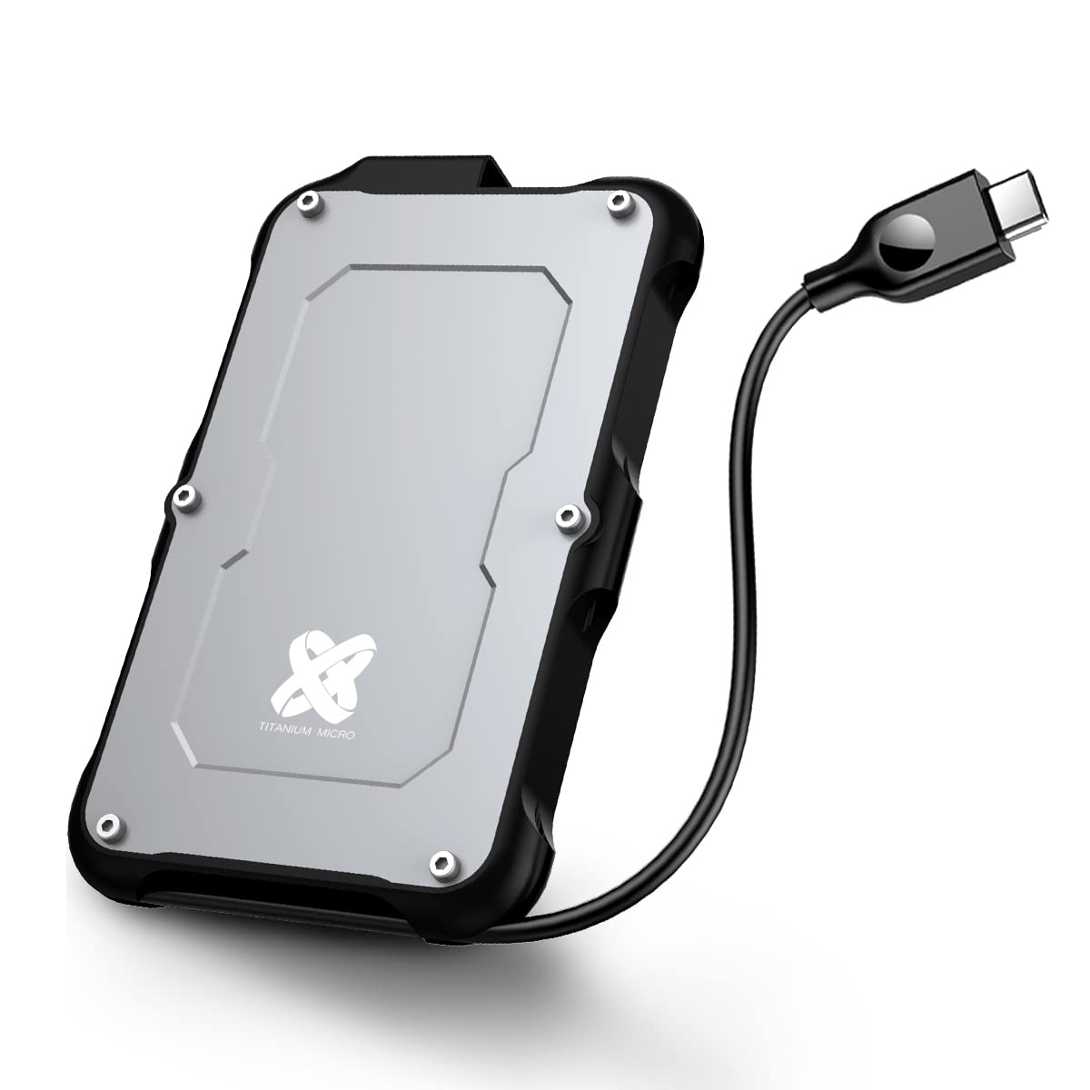Titanium Micro 500GB External SSD, Titanium One Portable SSD  Up to 500MB/s, USB 3.2 Gen 2 USBC USBA, Rugged IP66 Water Drop R