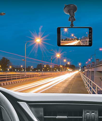 Minolta Mncd42-Bk Mncd42 1080P Full Hd Dash Camera With 4-Inch Lcd Screen (Black)