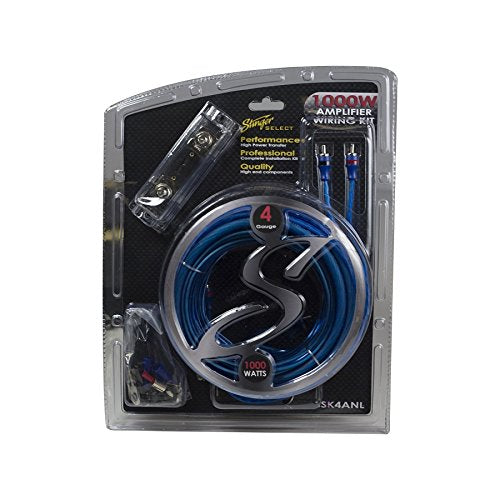 Stinger Ssk4Anl 4Ga 1000W Complete Wiring Kit, Blue, 10.25'''' X 7'''' X 4''''''
