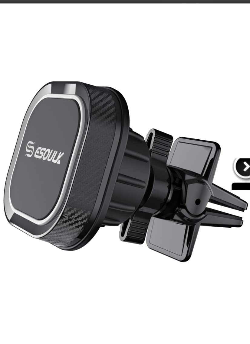 Esoulk Magnetic Phone Mount For Car Air Vent, Universal Cell Phone Holder For Car, Hands Free Car Mount, Strong Magnet Hold, Com