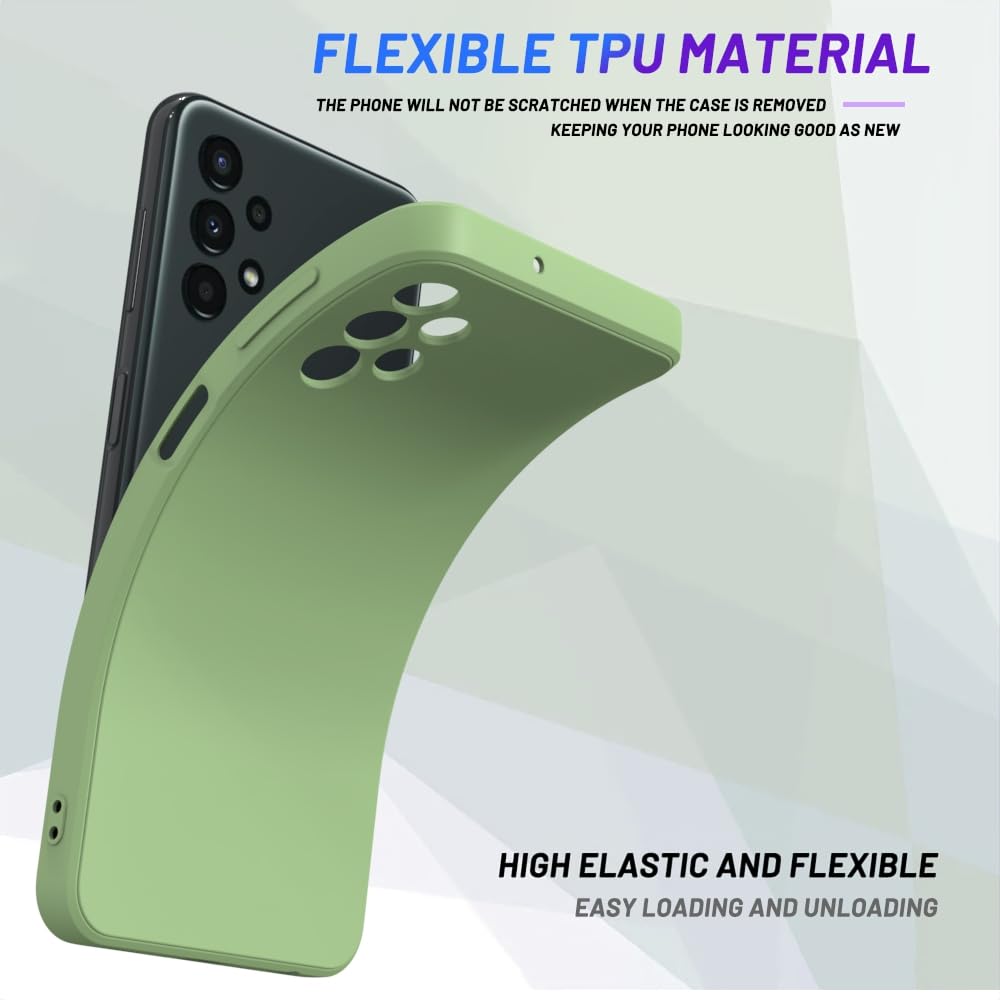 Wogroo For Samsung Galaxy A13 4G Case Green, Scratch Resistant With Soft Touch, Slim Thin Phone Cover For Samsung Galaxy A13 4G