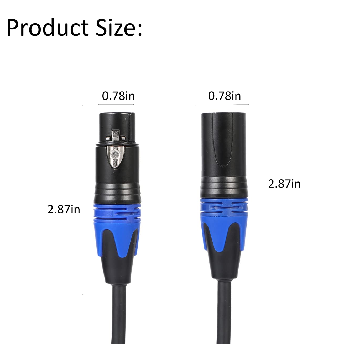 (5Ft / 1 Pack) 1 Male To 2 Female Xlr Y Splitter Micrphone Cable5Ft, 3Pin Xlr Male To Dual Xlr Female Y Splitter Balanced Mic Au