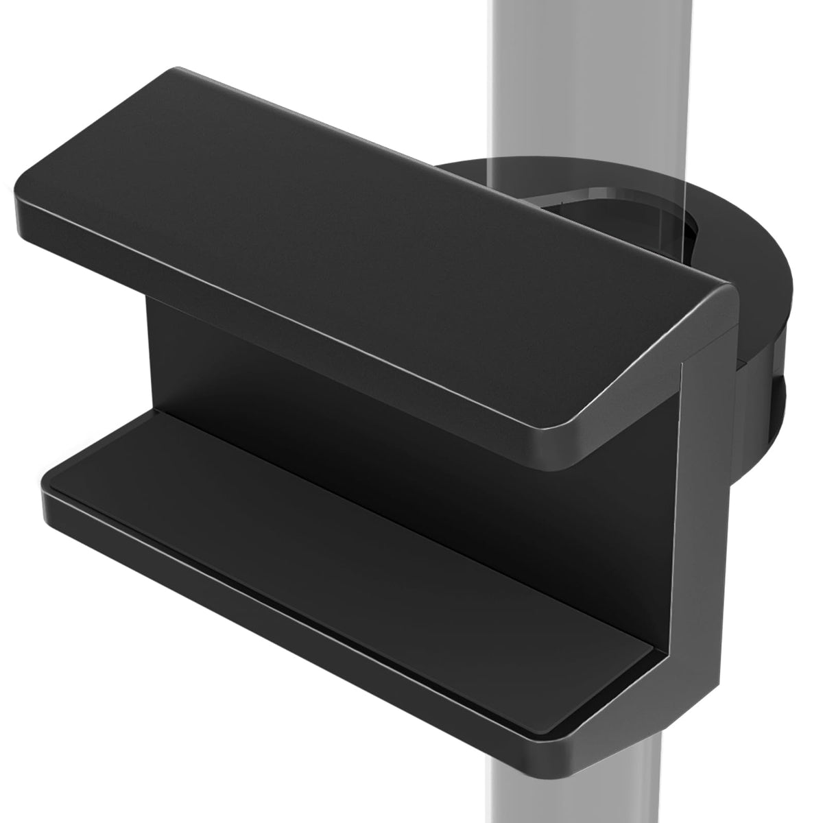 Putorsen Pole Mount Clamp Power Strip Holder, Width Retractable Power Strip Mount Fits 1.2    1.9    Diameter Pole, Black